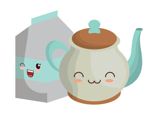 kawaii milk box icon