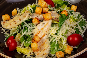 Caesar salad with chicken