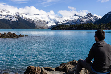 Fototapeta na wymiar View from Garibaldi Lake, Squamish, BC, Canada.