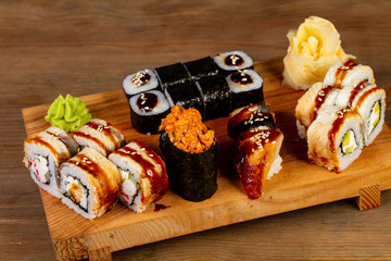 Japanese rolls set