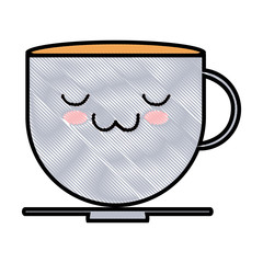 kawaii coffee mug icon