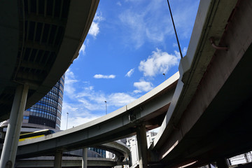 under highway in Tokyo