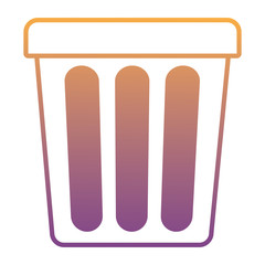 trash bucket icon