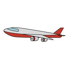 airplane flying isolated icon