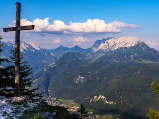 Aussicht vom Pendling auf den wilden Kaiser in Österreich