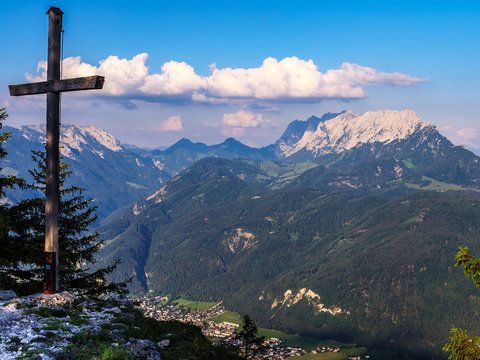 Aussicht vom Pendling auf den wilden Kaiser in &Ouml;sterreich