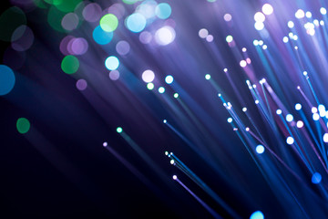Fiber optics, abstract & blur background