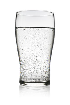 Glass of water isolated