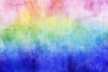 Colorful watercolor spring paper textures on white background. Chaotic abstract organic design. 