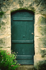 old wooden door