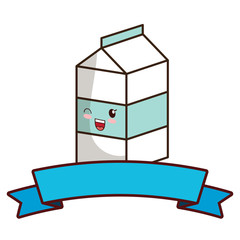 kawaii milk box icon