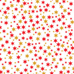red and yellow stars background- vector illustration