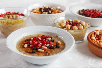 Traditional Turkish dessert ashure - Noah's Pudding