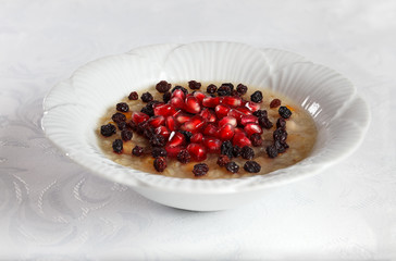 Traditional Turkish dessert ashure - Noah's Pudding