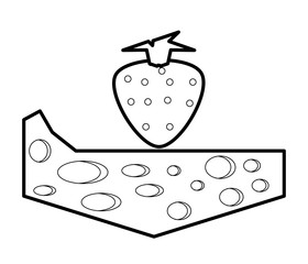 strawberry fruit icon