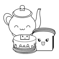 kawaii pancakes design