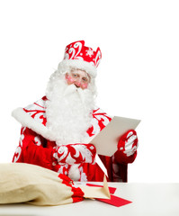 Santa Claus isolated on white background. Ded moroz