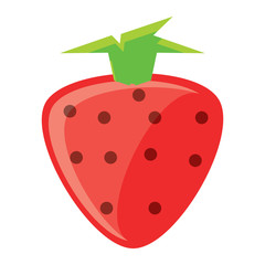 Obraz premium strawberry fruit icon