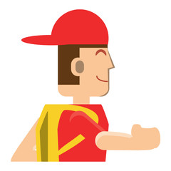 cartoon man icon