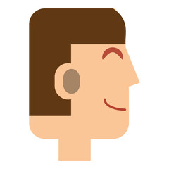 cartoon man icon