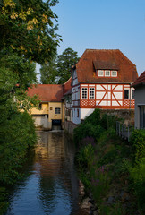 Fototapeta na wymiar Alte Mühle, Altstadt von Babenhausen, Hessen, Deutschland 