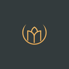 Abstract vetor crown logo vector design. Sign for beauty salon, elite accessories, jewelry, hotels, spa, wedding. Vintage decorative icon qween, king, princess.