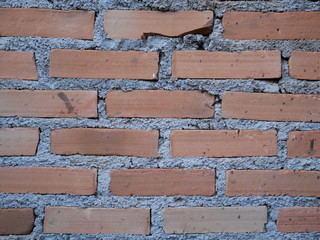 old red brick wall background