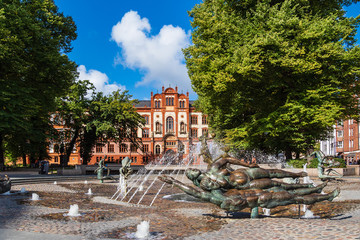 Blick auf die Universität in Rostock