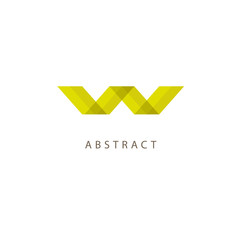 Monogram design elements, graceful template. Calligraphic elegant logo design. W logo line art monogram. Letter W on a dark background. Letter W vector logo. Business sign, identity, label, badge.