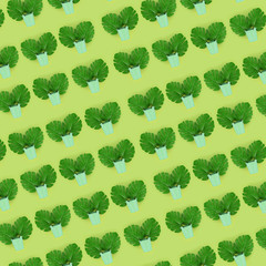Tropical palm monstera leaves lies in a pastel pails on a colored background. Flat lay trendy...