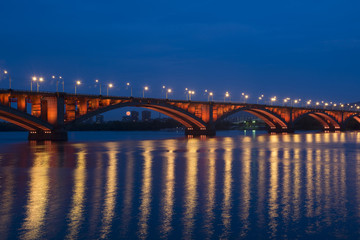 bridge through Yenisei