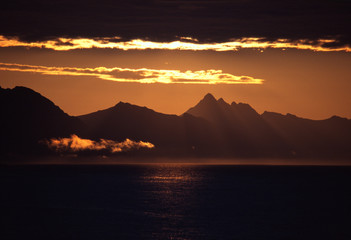 Sunrise, Lofoten, Norway