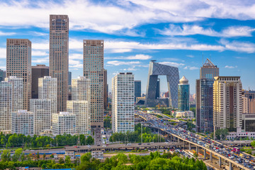 Beijing, China Financial District Cityscape