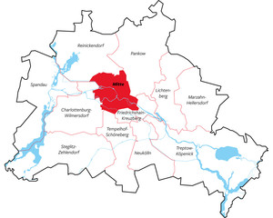 Obraz premium Berliner Bezirke - Mitte