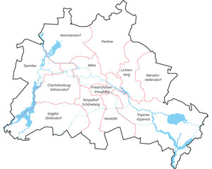Berliner Bezirke © F. Krawen