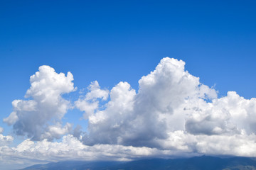 blue sky with clouds