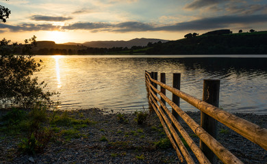 lake bala sunset