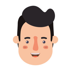 young man head avatar character