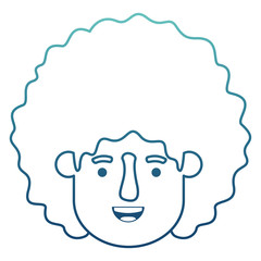 young man with afro head avatar character