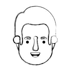 young man head avatar character