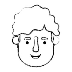 young man head avatar character