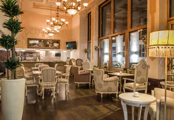 Foto auf Acrylglas Restaurant Interior of luxury restaurant in classic style