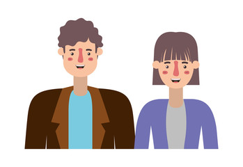 couple avatar characters icons