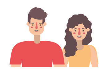 couple avatar characters icons