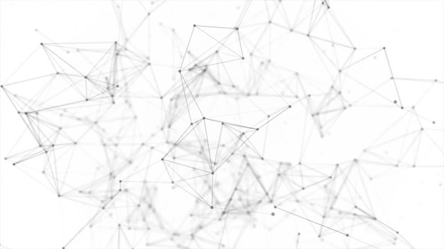 205. Abstract Plexus Network luxury and titles network of connected lines and dots particles. Network Connections Soft Clean Corporate Business Presentation Seamless Loop Background.