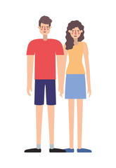 couple avatar characters icons