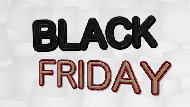 Black Friday Sale 3D Text Looping Animation - 4K Resolution Ultra HD 