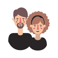 couple avatar characters icons