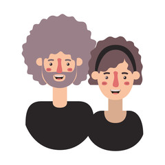 couple avatar characters icons