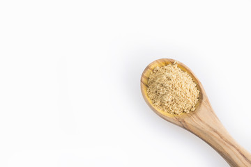 Ginger powder finely ground. Zingiber officinale